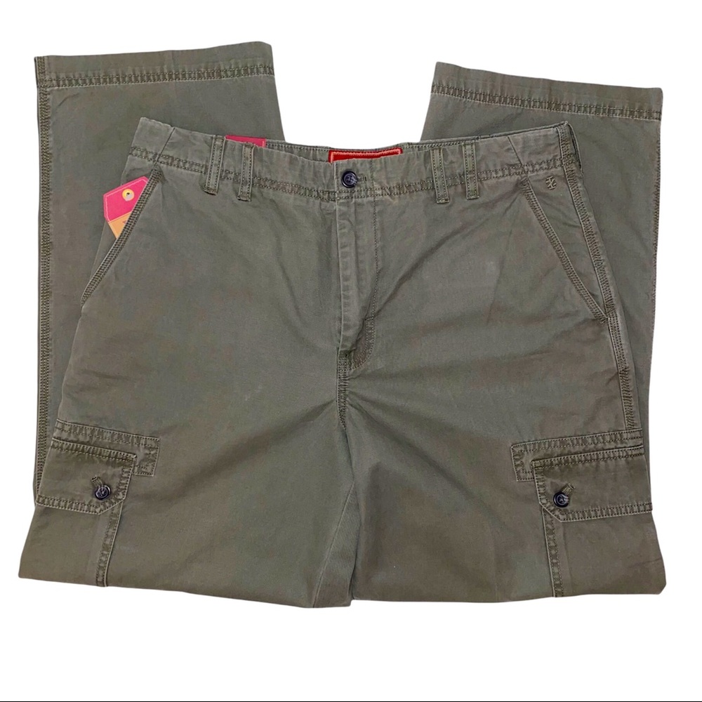 Men's Green Izod Luxury Sport Cargo Pants